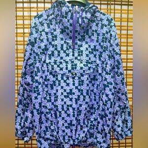 Vintage 90s Rare‎ Nike Windbreaker White Tag Zip Hooded Pocket Men’s Medium